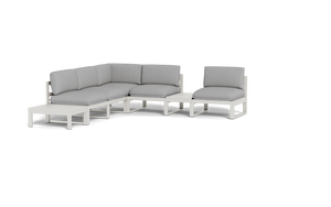 Mistral - Sectional - Sandstone - Ellipse - Silver Shade