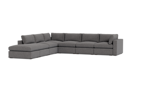 REFURBISHED - Ciello XL - Sectional - Storm Grey - Regular Arms