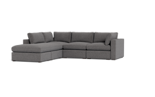 Load image into Gallery viewer, REFURBISHED - Ciello XL - Sectional - Storm Grey - Regular Arms
