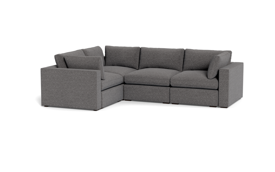 REFURBISHED - Ciello XL - Sectional - Storm Grey - Regular Arms