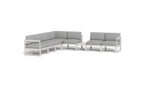 Mistral - Sectional - Sandstone - Ellipse - Silver Shade