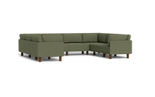 Load image into Gallery viewer, Luna - Sectional - Moss Green - High Arms - Tall Legs
