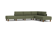 Load image into Gallery viewer, Luna - Sectional - Moss Green - High Arms - Tall Legs

