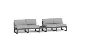 Mistral - Sofa - Pebble - Block - Silver Shade