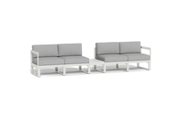 Load image into Gallery viewer, Mistral - Sofa - Sandstone - Block - Silver Shade
