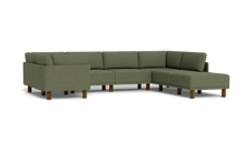 Load image into Gallery viewer, Luna - Sectional - Moss Green - High Arms - Tall Legs
