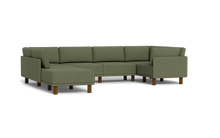 Load image into Gallery viewer, Luna - Sectional - Moss Green - High Arms - Tall Legs

