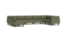 Load image into Gallery viewer, Luna - Sectional - Moss Green - High Arms - Tall Legs
