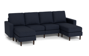 Altus - Sofa - Deep Sea - Square Arms
