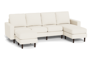 Altus - Sofa - Pearl - Square Arms
