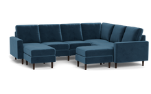 Load image into Gallery viewer, Altus - Sectional - Sapphire - Square Arms
