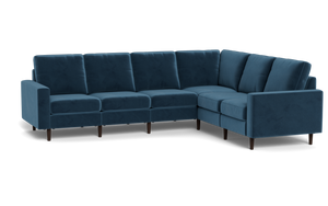 Altus - Sectional - Sapphire - Square Arms