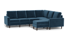 Load image into Gallery viewer, Altus - Sectional - Sapphire - Square Arms
