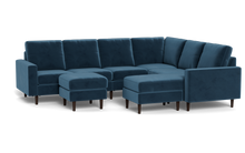 Load image into Gallery viewer, Altus - Sectional - Sapphire - Square Arms
