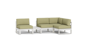 Mistral - Sectional - Sandstone - Block - Fern