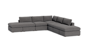 REFURBISHED - Ciello XL - Sectional - Storm Grey - Regular Arms