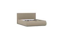 Load image into Gallery viewer, Ara Bed - Full - Upholstered - Flax Haven - Storage

