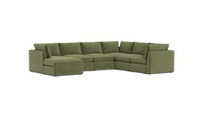 Load image into Gallery viewer, Ciello XL - Sectional - Cypress Green - High Angled
