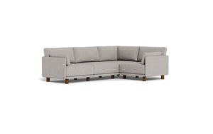 Luna - Sectional - Dream Grey - Low Arms - Low Legs