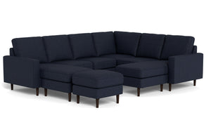 REFURBISHED - Altus - Sectional - Deep Sea - Square Arms