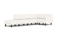 Load image into Gallery viewer, Luna - Sectional - Snowdrift - Low Arms - Tall Legs
