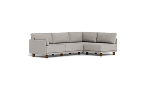 Luna - Sectional - Dream Grey - Low Arms - Low Legs