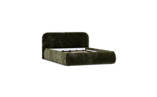 Load image into Gallery viewer, Ara Bed - Full - Upholstered - Sage - Storage
