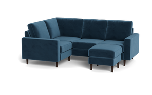 Altus - Sectional - Sapphire - Square Arms