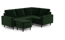 Load image into Gallery viewer, REFURBISHED - Altus - Sectional - Emerald - Square Arms
