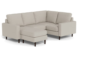 REFURBISHED - Altus - Sectional - Latte - Square Arms