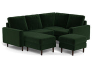 Load image into Gallery viewer, REFURBISHED - Altus - Sectional - Emerald - Square Arms
