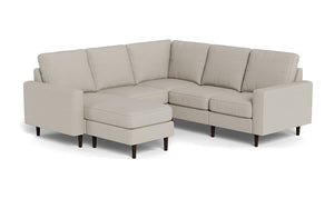 REFURBISHED - Altus - Sectional - Latte - Square Arms