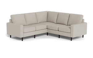 REFURBISHED - Altus - Sectional - Latte - Square Arms