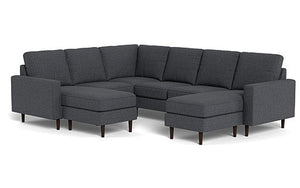 REFURBISHED - Altus - Sectional - Slate - Square Arms
