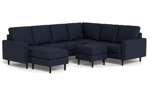 REFURBISHED - Altus - Sectional - Deep Sea - Square Arms