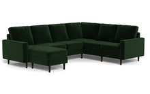 Load image into Gallery viewer, REFURBISHED - Altus - Sectional - Emerald - Square Arms
