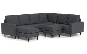 REFURBISHED - Altus - Sectional - Slate - Square Arms