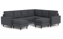 Load image into Gallery viewer, REFURBISHED - Altus - Sectional - Slate - Square Arms
