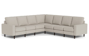 REFURBISHED - Altus - Sectional - Latte - Square Arms