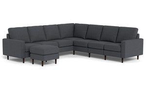 REFURBISHED - Altus - Sectional - Slate - Square Arms