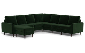 REFURBISHED - Altus - Sectional - Emerald - Square Arms