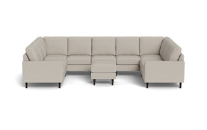 REFURBISHED - Altus - Sectional - Latte - Square Arms