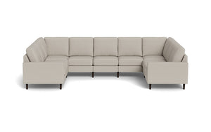 REFURBISHED - Altus - Sectional - Latte - Square Arms