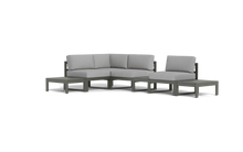 Load image into Gallery viewer, Mistral - Sectional - Graphite - Block - Silver Shade
