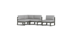 Load image into Gallery viewer, Mistral - Sectional - Graphite - Block - Silver Shade
