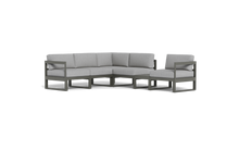 Load image into Gallery viewer, Mistral - Sectional - Graphite - Block - Silver Shade
