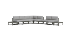 Load image into Gallery viewer, Mistral - Sectional - Graphite - Block - Silver Shade
