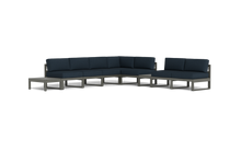 Load image into Gallery viewer, Mistral - Sectional - Graphite - Block - Cool Water
