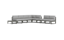 Load image into Gallery viewer, Mistral - Sectional - Graphite - Block - Silver Shade
