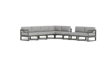 Load image into Gallery viewer, Mistral - Sectional - Graphite - Block - Silver Shade
